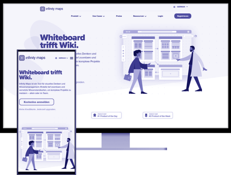 Referenz - WordPress Agentur Mannheim für Applied-Life: Abbildung eines responsiven WordPress-Webdesign auf Desktop und Smartphone