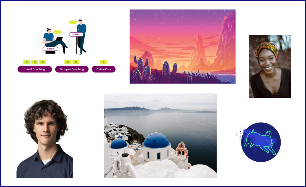 Kollektion von Bildern aller Formate: JPG, PNG, SVG und WebP